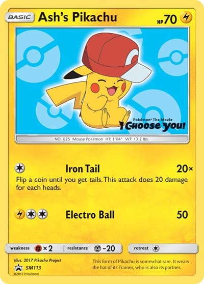 Ash's Pikachu (SM Promos)