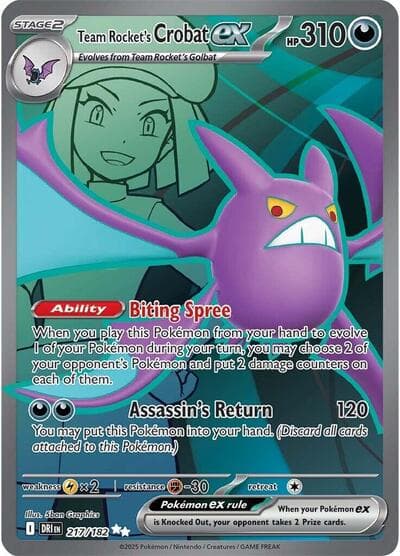 Team Rocket's Crobat ex (Destined Rivals)