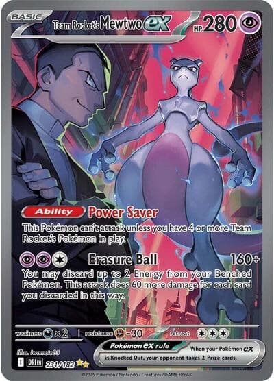 Team Rocket's Mewtwo ex (Destined Rivals)