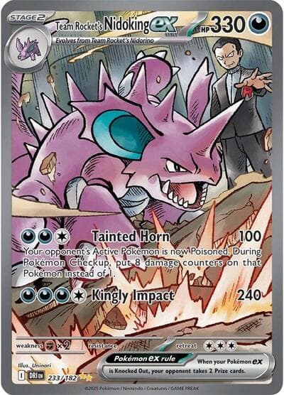 Team Rocket's Nidoking ex (Destined Rivals)