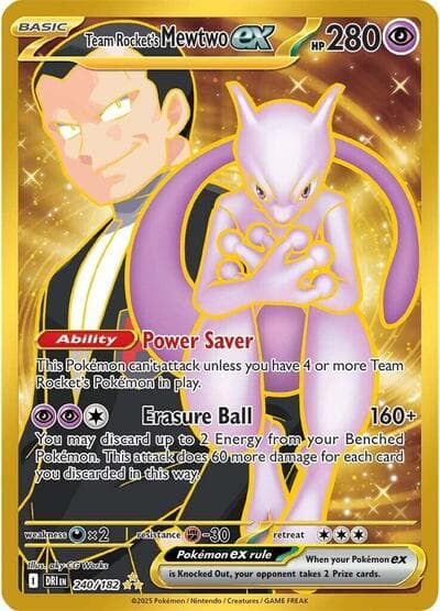 Team Rocket's Mewtwo ex (Destined Rivals)
