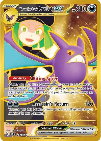 Team Rocket's Crobat ex (Destined Rivals)