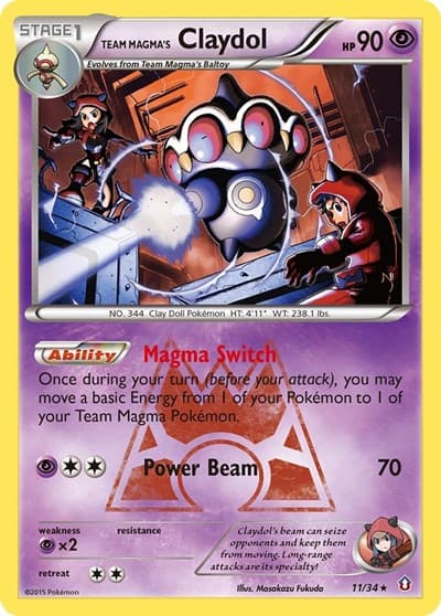 Team Magma's Claydol (Double Crisis)