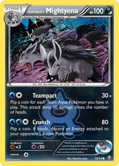 Team Aqua's Mightyena (Double Crisis)