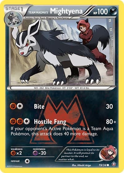 Team Magma's Mightyena (Double Crisis)