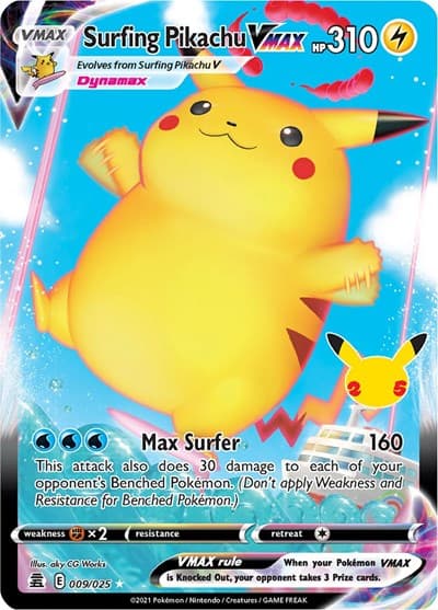 Surfing Pikachu VMAX (Celebrations)