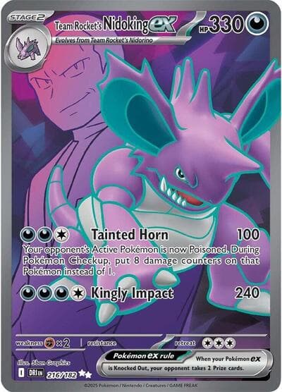 Team Rocket's Nidoking ex (Destined Rivals)