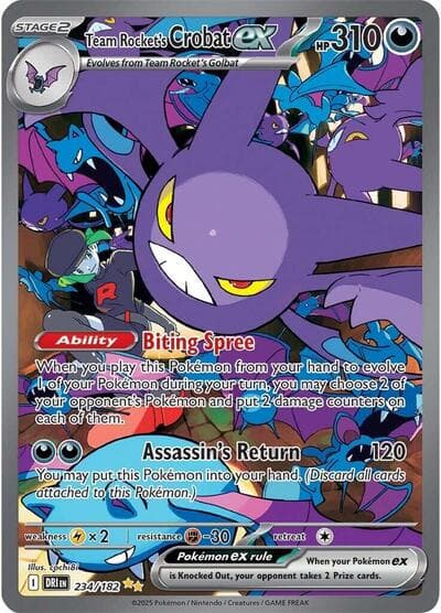 Team Rocket's Crobat ex (Destined Rivals)