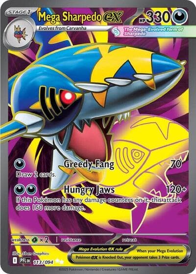 Mega Sharpedo ex (Phantasmal Flames)