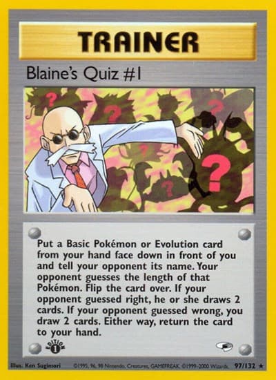 Blaine's Quiz #1 (Gym Heroes)