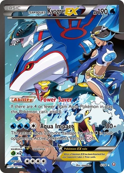 Team Aqua's Kyogre-EX (Double Crisis)